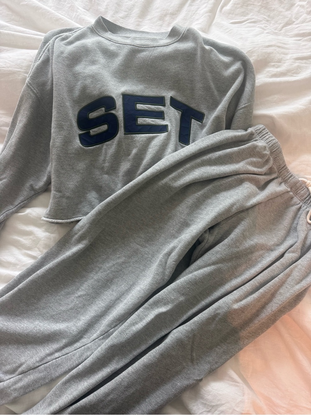 Set Active Heather Grey sweat set
